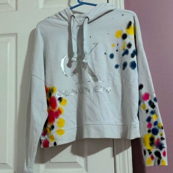 Calvin Klein tie-dye hoodie sweater Small - Picture 1 of 4